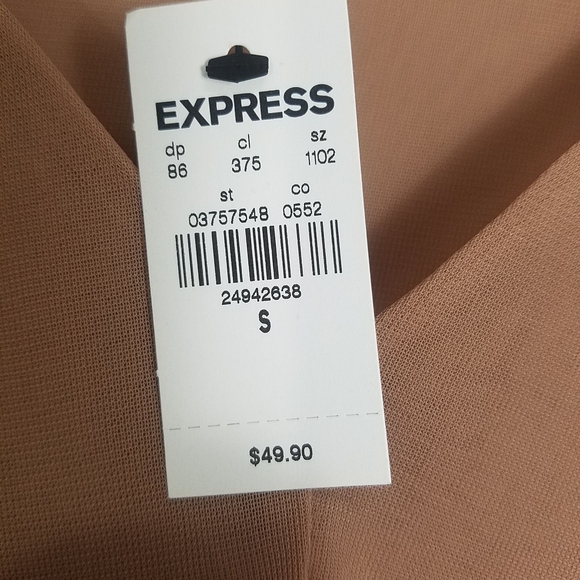 Express Tan Ruffle Top - Picture 6 of 10